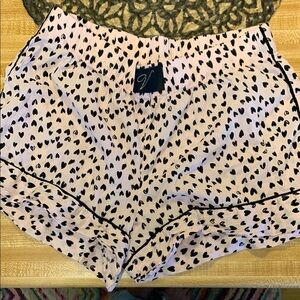 Women's Pink Heart Print Sleep Shorts by Victoria’s Secret size XS